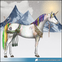 Horse Color:Painted White Spotted Chestnut Ice Splash 