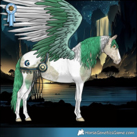 Horse Color:Watercolor Buckskin Ice Tobiano 