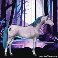 Horse Color:Watercolor Bay Ice Roan Tobiano Appaloosa 