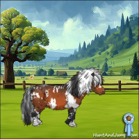 Horse Color:White Spotted Brown 