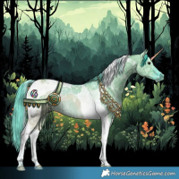 Horse Color:Watercolor Grullo Ice Tobiano 