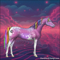 Horse Color:Painted Watercolor Silver Bay Tobiano 