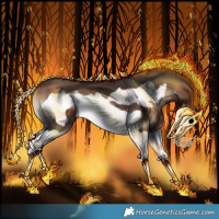 Horse Color:Brown Onyx Splash Frame
