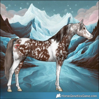 Horse Color:Liver Chestnut Tobiano Appaloosa 