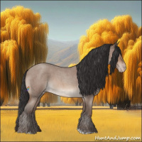 Horse Color:Sable Champagne Roan Tobiano Rabicano