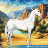 Horse Color:Silver Sable Champagne Dun Appaloosa