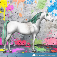 Horse Color:Gray Painted Liver Red Dun Ice Onyx Tobiano Brindle 