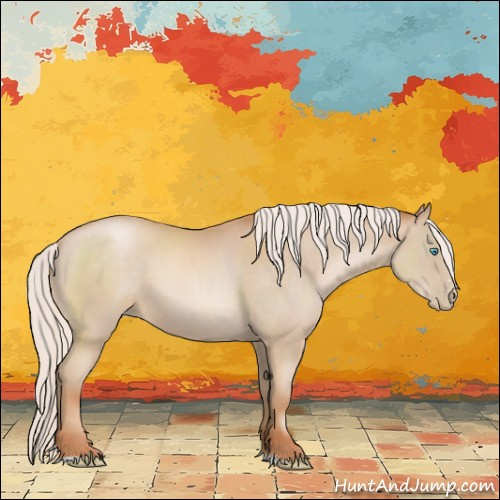 Horse Color:Silver Buckskin Pearl Sabino 