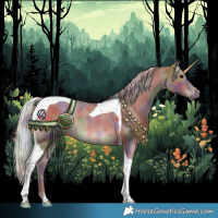 Horse Color:Nacre Silver Blue Roan Tobiano 