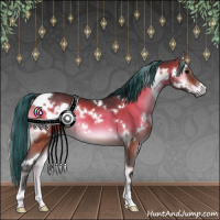 Horse Color:Painted White Spotted Bay Onyx 