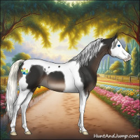 Horse Color:Liver Chestnut Mushroom Splash Tobiano