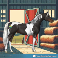 Horse Color:Liver Chestnut Mushroom Tobiano 