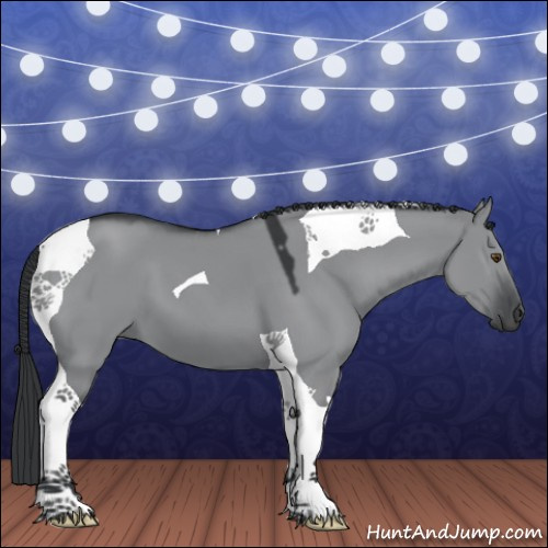 Horse Color:Grullo Chinchilla Tobiano 