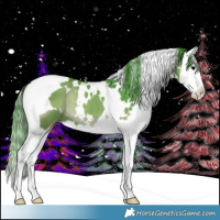 Horse Color:Watercolor White Spotted Blue Onyx Splash 