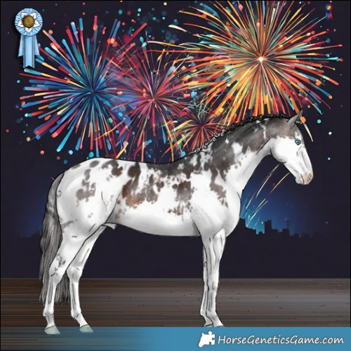 Horse Color:White Spotted Brown Splash Blanket Rabicano 