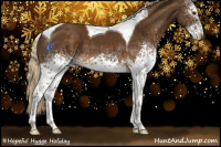 Horse Color:White Spotted Chocolate Palomino Tobiano 