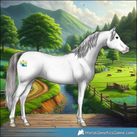 Horse Color:Grullo Snowcap 