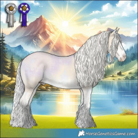 Horse Color:Cremello Splash  and Cremello Splash 