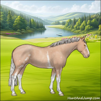 Horse Color:White Spotted Silver Classic Champagne Roan 