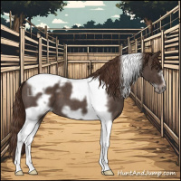 Horse Color:Liver Red Roan Tobiano Frame 