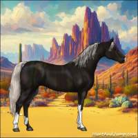 Horse Color:Midnight Silver Black 