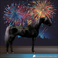 Horse Color:Void Watercolor White Spotted Chocolate Palomino Ice Roan Onyx Splash 