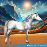 Horse Color:Gray Liver Chestnut Tobiano Rabicano