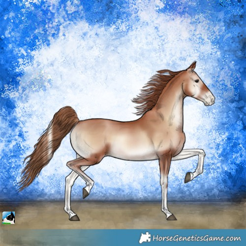 Horse Color:Blue Onyx Pearl Tobiano