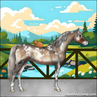 Horse Color:White Spotted Silver Brown Ice Onyx Varnish 