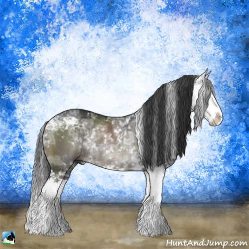 Horse Color:Grullo Ice Mushroom Sabino Splash Rabicano 