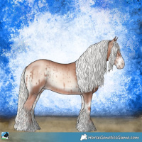 Horse Color:Gold Champagne Onyx Mushroom Sabino