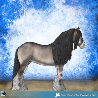 Horse Color:Grullo Onyx Mushroom Sabino Rabicano 