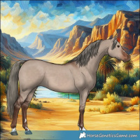 Horse Color:Liver Red Dun Mushroom 