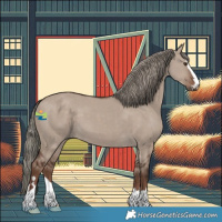 Horse Color:Liver Red Dun Mushroom 