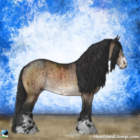 Horse Color:Brown Dun Mushroom Sabino Brindle