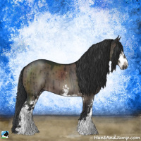 Horse Color:Brown Dun Mushroom Sabino Brindle 