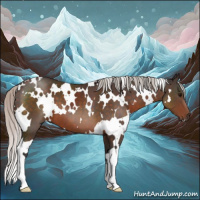 Horse Color:White Spotted Silver Brown Mushroom 