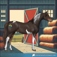 Horse Color:Liver Chestnut Tobiano 