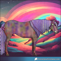 Horse Color:Painted Nacre Silver Bay