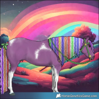 Horse Color:Painted Watercolor Silver Black Tobiano 