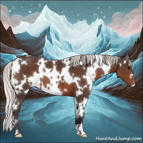 Horse Color:White Spotted Silver Brown Mushroom 