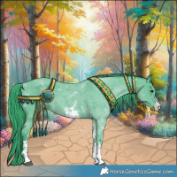 Horse Color:Watercolor Smoky Blue Roan Sabino