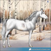 Horse Color:Gray White Spotted Brown Tobiano 