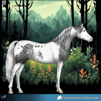 Horse Color:Silver Smoky Black Chinchilla Splash Tobiano 