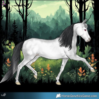 Horse Color:Classic Champagne Chinchilla Dun Splash Frame
