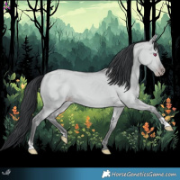 Horse Color:Classic Champagne Chinchilla Dun 