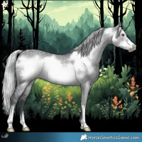 Horse Color:Silver Grullo Chinchilla Frame 