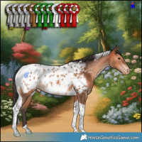 Horse Color:Bay Tobiano Appaloosa 