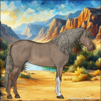 Horse Color:Liver Red Dun Mushroom Brindle 