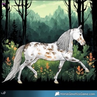 Horse Color:White Spotted Silver Buckskin Splash Tobiano 